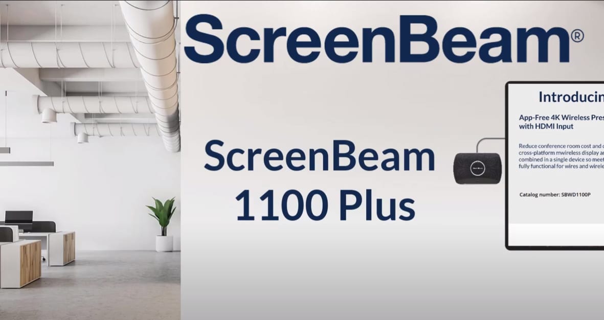 ScreenBeam 1100 Plusが会議スペースを簡素化