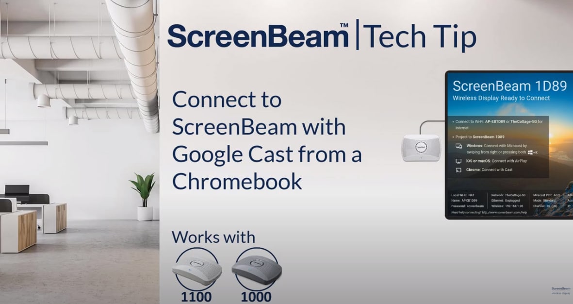 Connect with Google Cast from Chromebook